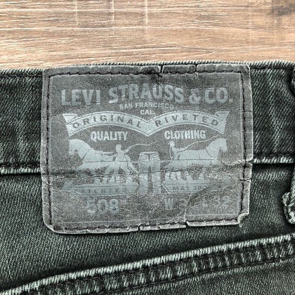 Mens Gray Levi Strauss & Co. Original Riveted 508 size W31 L32 - Picture 6 of 7